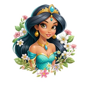 Princess jasmine png clipart, aladdin jasmine png,  aladdin princess, instant download