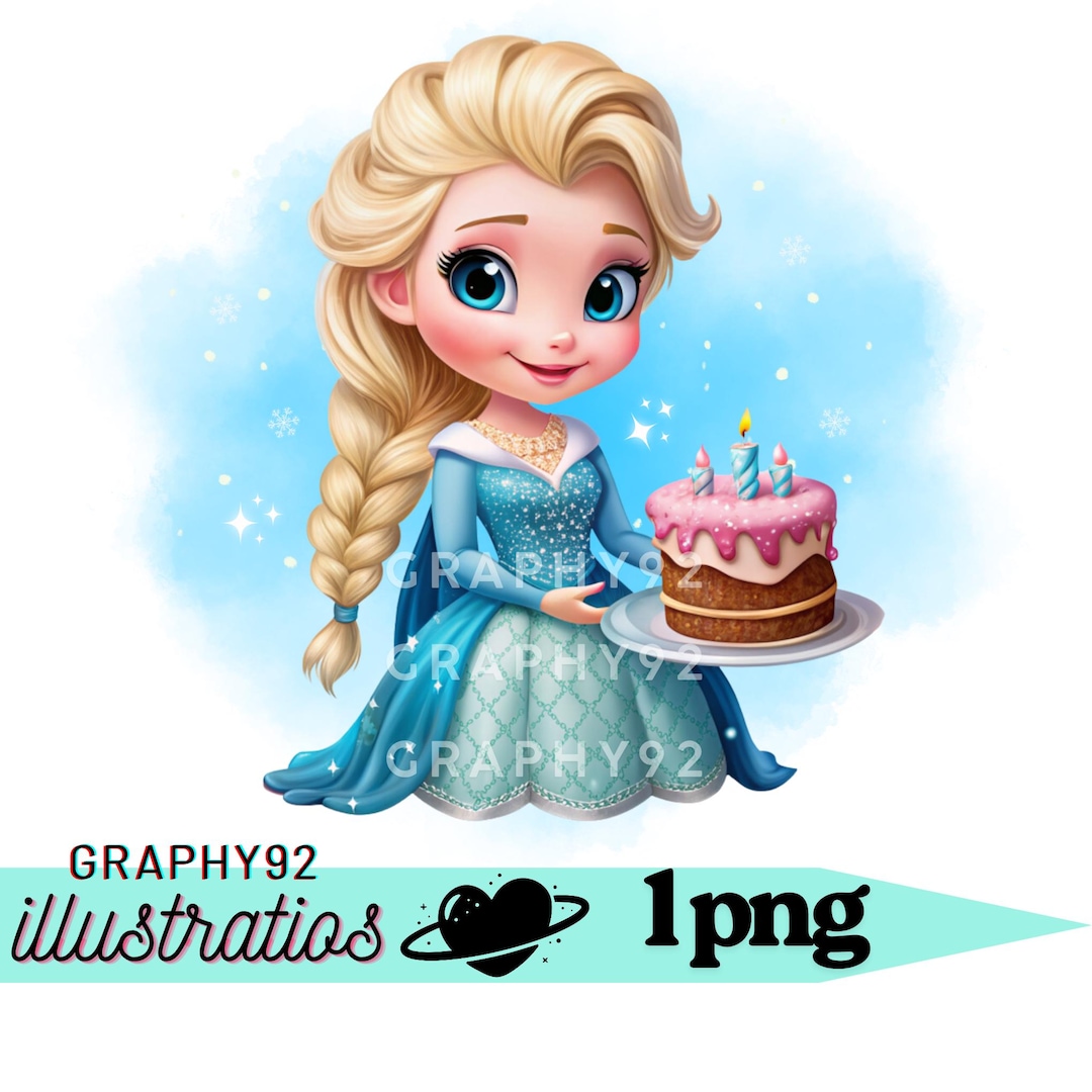 エルサ姫の誕生日、アナと雪の女王のプリンセスのPNGクリップアート