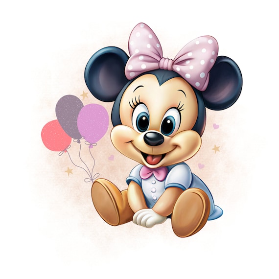 Cute baby minnie mouse png clipart minnie mouse baby shower minnie mouse birthday instant download