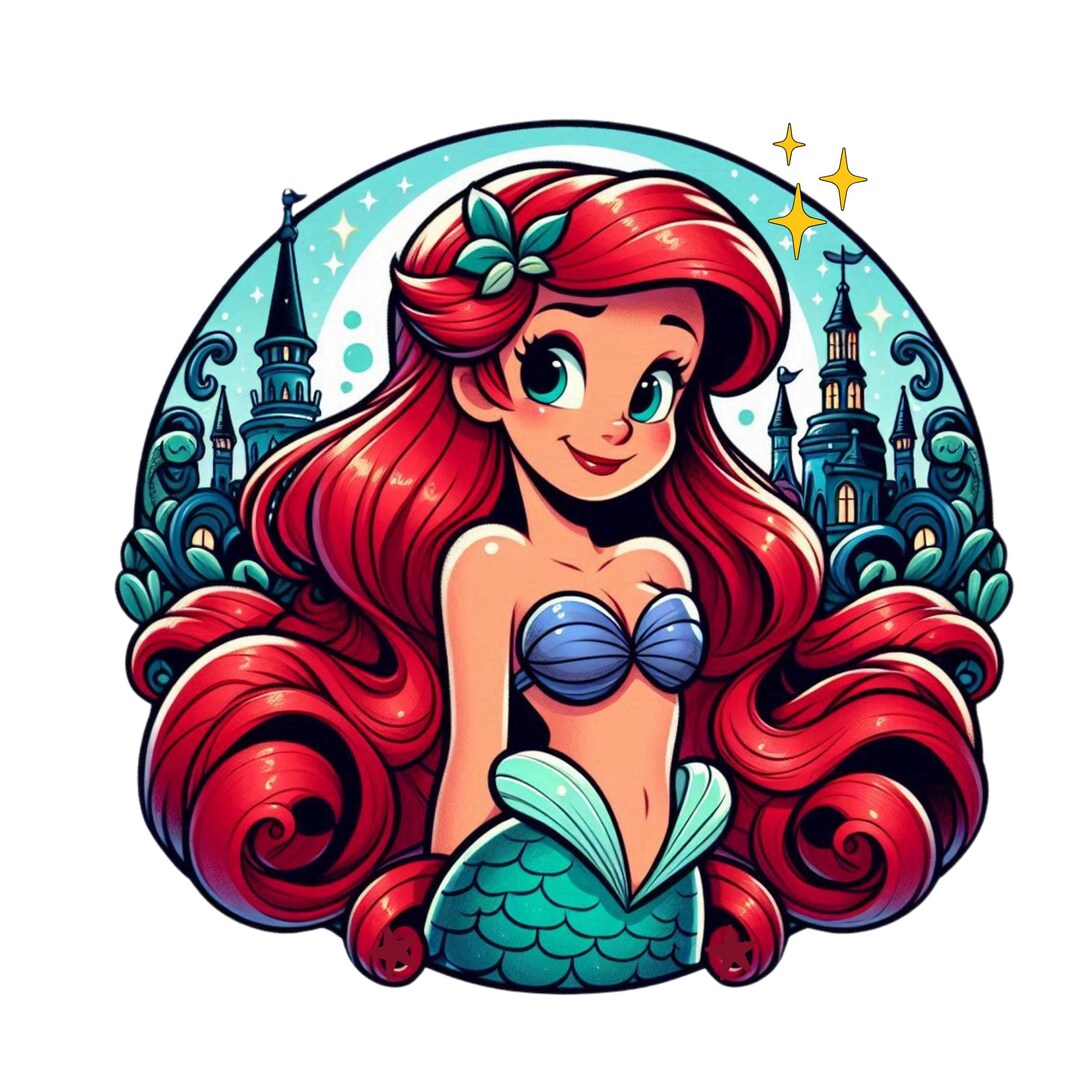 The Little Mermaid Png Clipart, Princess Ariel Png, Cute Princess Ariel ...