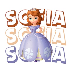 Sofia the first name design, Princess sofia png clipart, Princess birthday, instant download