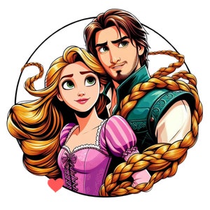Rapunzel and Flynn rider png clipart, prince Flynn rider png, Rapunzel png, tangled png, instant download