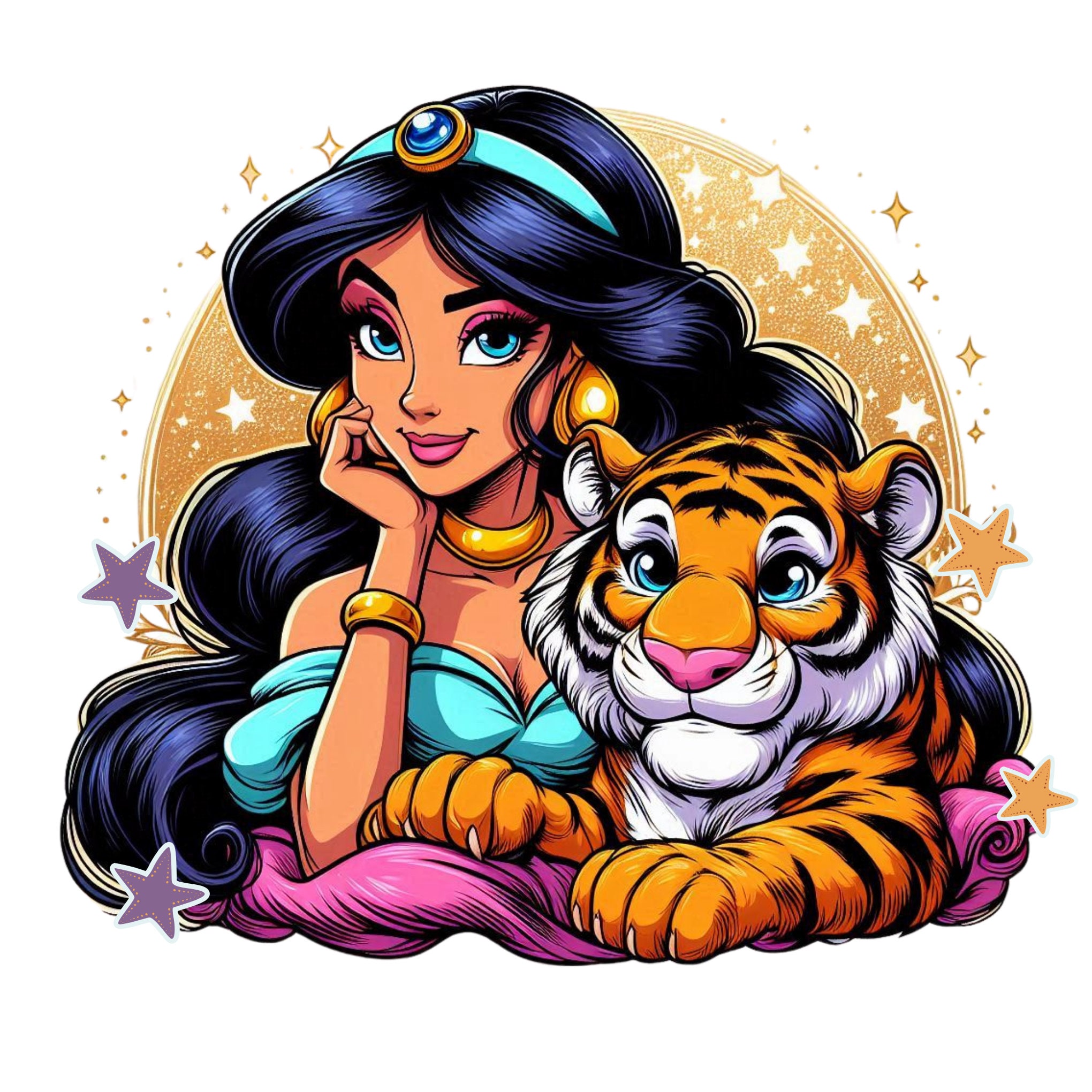 ジャスミン姫とラジャのPNGクリップアート、ジャスミン姫のPNG