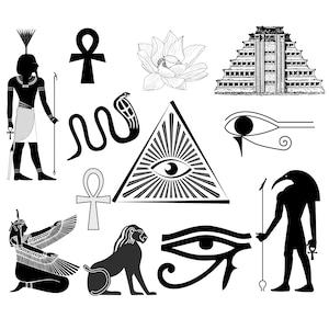 Egyptian png bundle, egyptian collection, egyptian png symbols, egyptian png clipart set, instant download,