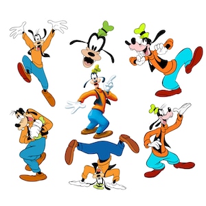 Goofy png bundle, goofy png clipart set, Mickey mouse friends, goofy package, instant download,  high quality