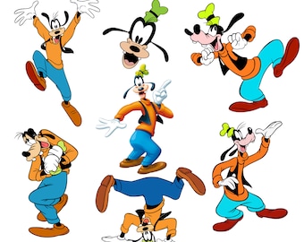 Goofy Png Bundle, Goofy Png Clipart Set, Mickey Mouse Friends