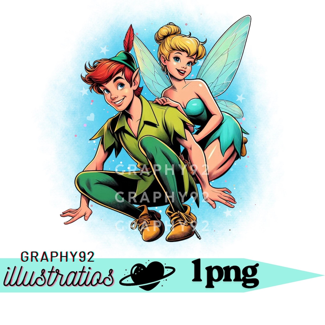 ティンカーベルとピーターパンのPNGクリップアート、ピーターパンのPNG
