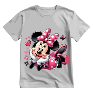Imagen adorable de Minnie Mouse, clipart PNG de Minnie Mouse, cumpleaños de Minnie, amor por Minnie, descarga instantánea imagen 2