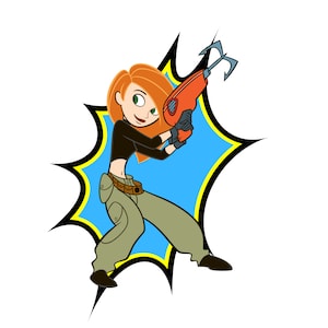 Kim possible png design, kim possible png clip art, kim possible bang bundle, instant download