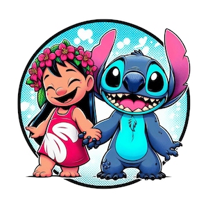 lilo and stitch png clipart, lilo and stitch png, cute stitch png, best friends, instant download
