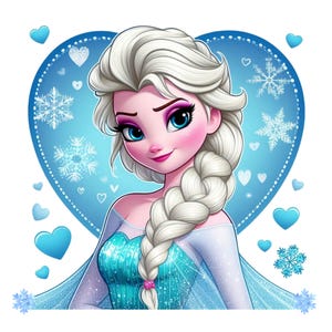 Princess Elsa love, frozen elsa png clipart, elsa png, frozen png, elsa heart, instant download