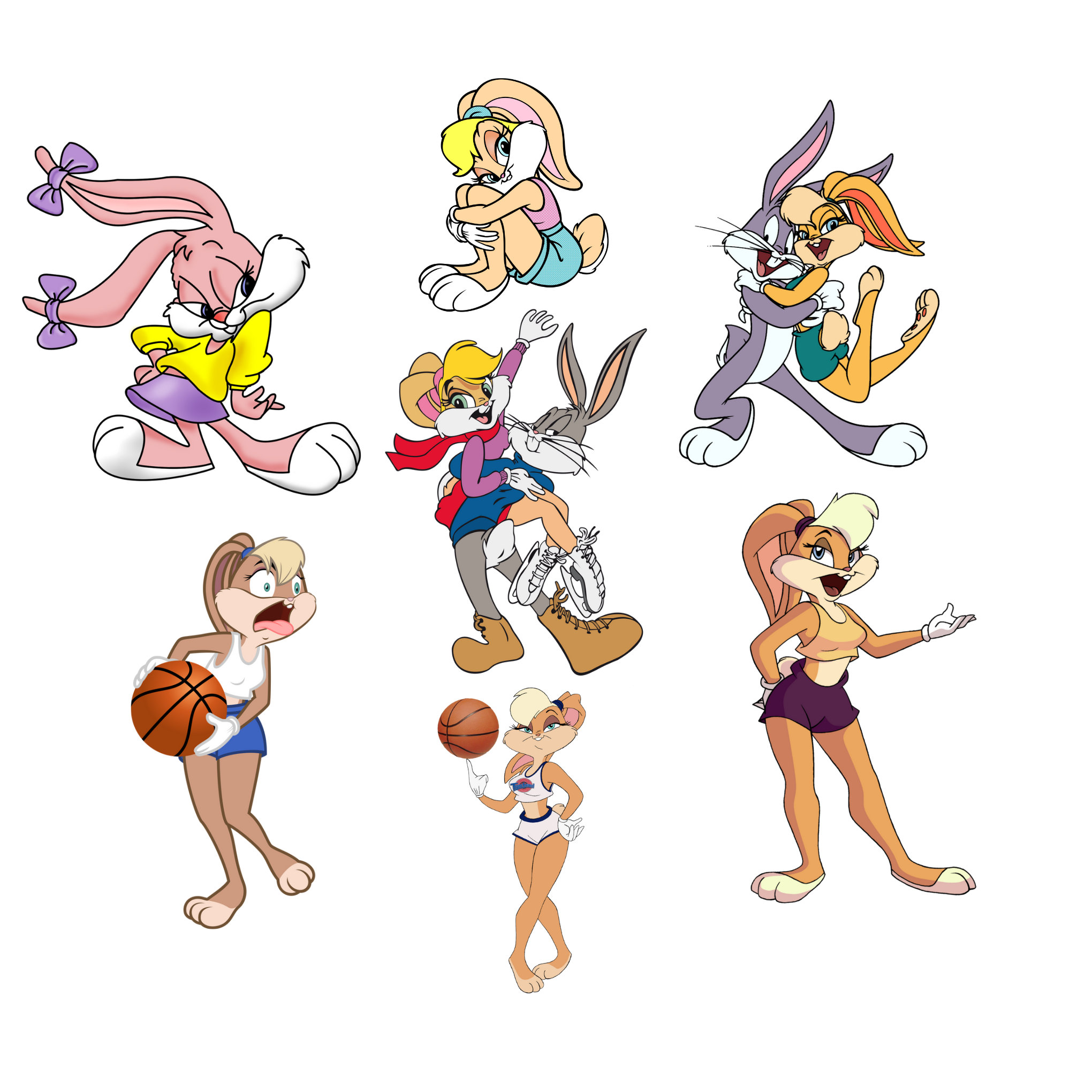 Lola Bunny Png Bundle, Lola Bunny Png Clipart Set, Bugs Bunny, Lola Bunny Package Etsy