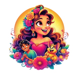 encanto png clipart, mirabel madrigal png, encanto flower design, instant download