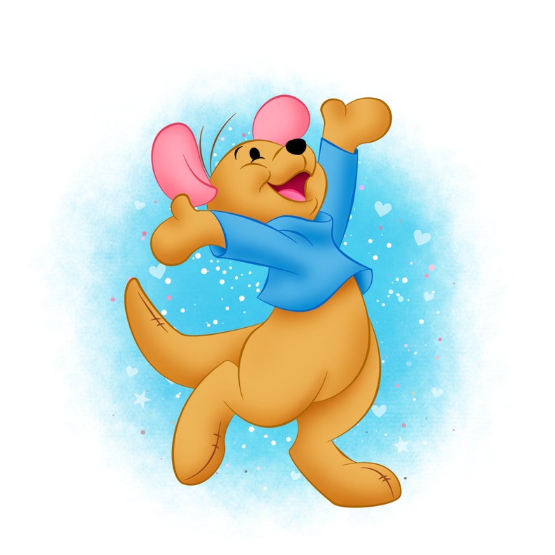 Winnie the Pooh Roo Watercolor Background, Roo Png Clipart, Winnie ...