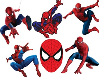 Spider man png bundle, spiderman png clipart, spiderman package, super hero png, instant download