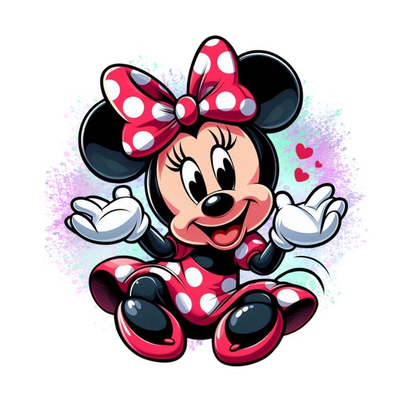 Baby Minnie Mouse Png Clipart, Minnie Mouse Watercolor Background