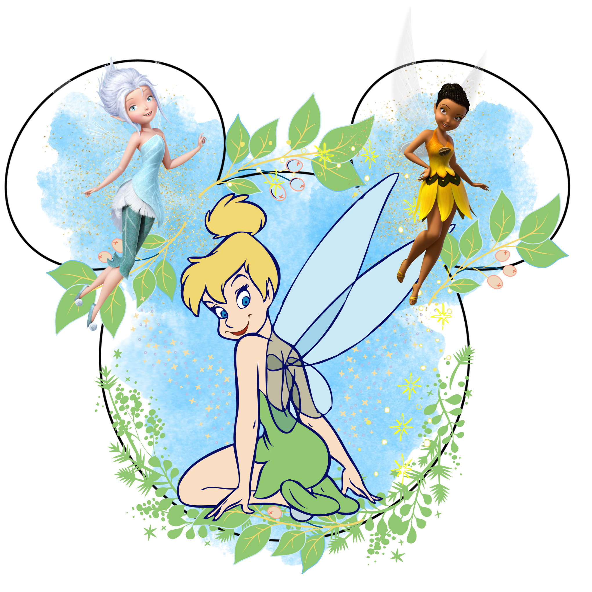 Tinker Bell Watercolour Background, Tinker Bell Png Clipart, Fairy