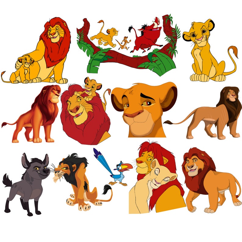 Lion King and Simba Png Bundle, Simba Png, Lion King Clipart, Lion King