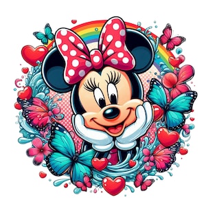 minnie mouse splash, minnie mouse png clipart,  cute minnie mouse shirt design, instant download