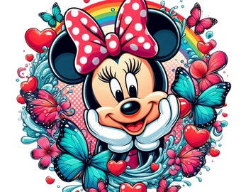minnie mouse splash, minnie mouse png clipart,  cute minnie mouse shirt design, instant download