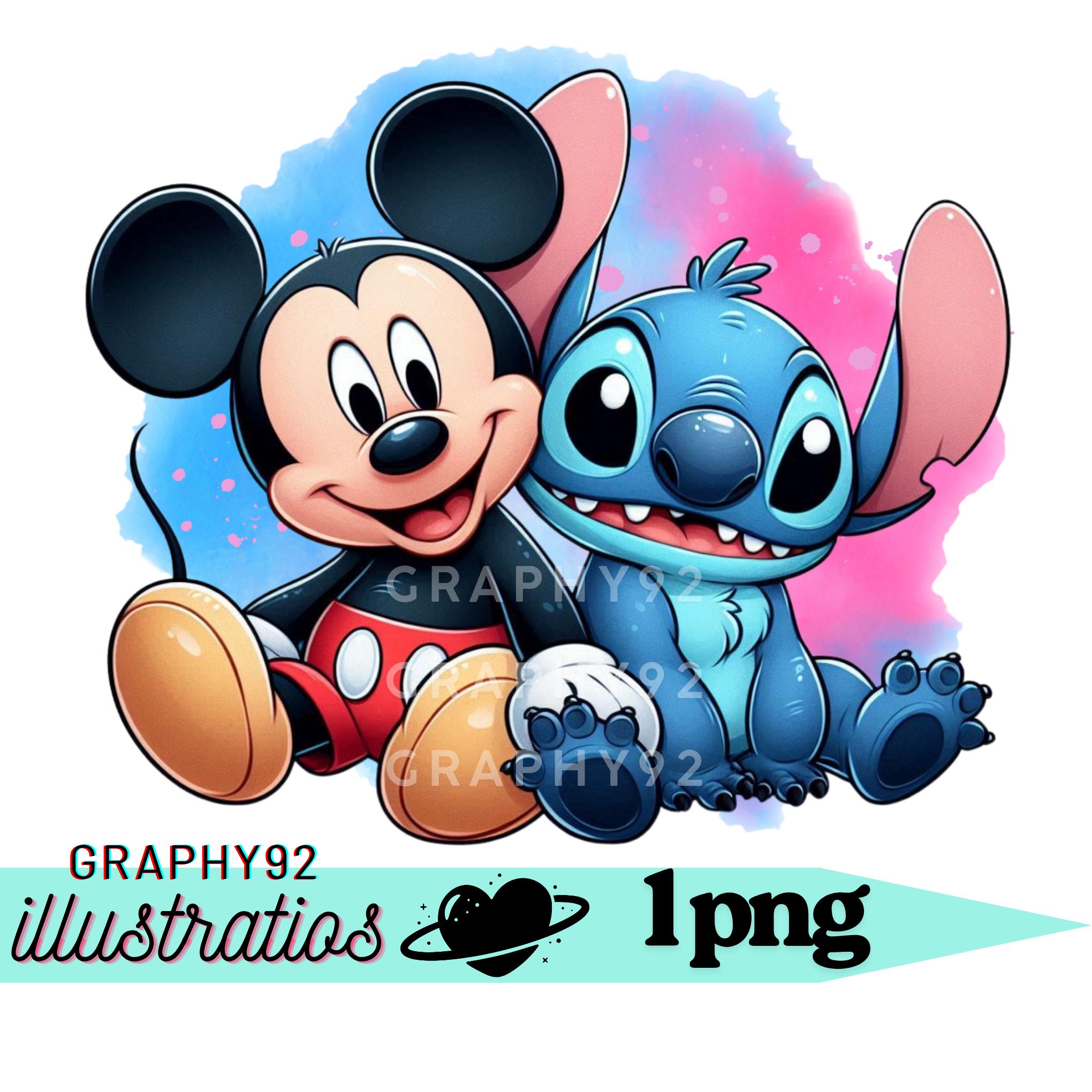 ミッキーマウスとスティッチのPNGクリップアート、ミッキーマウスのPNG