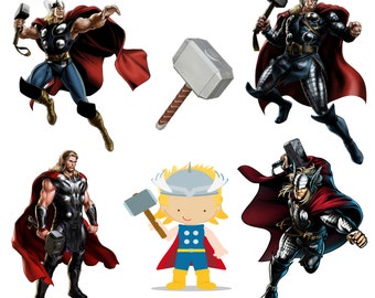 Thor png bundle,  thor png clipart set,  super hero png, thor png, instant download,  high quality