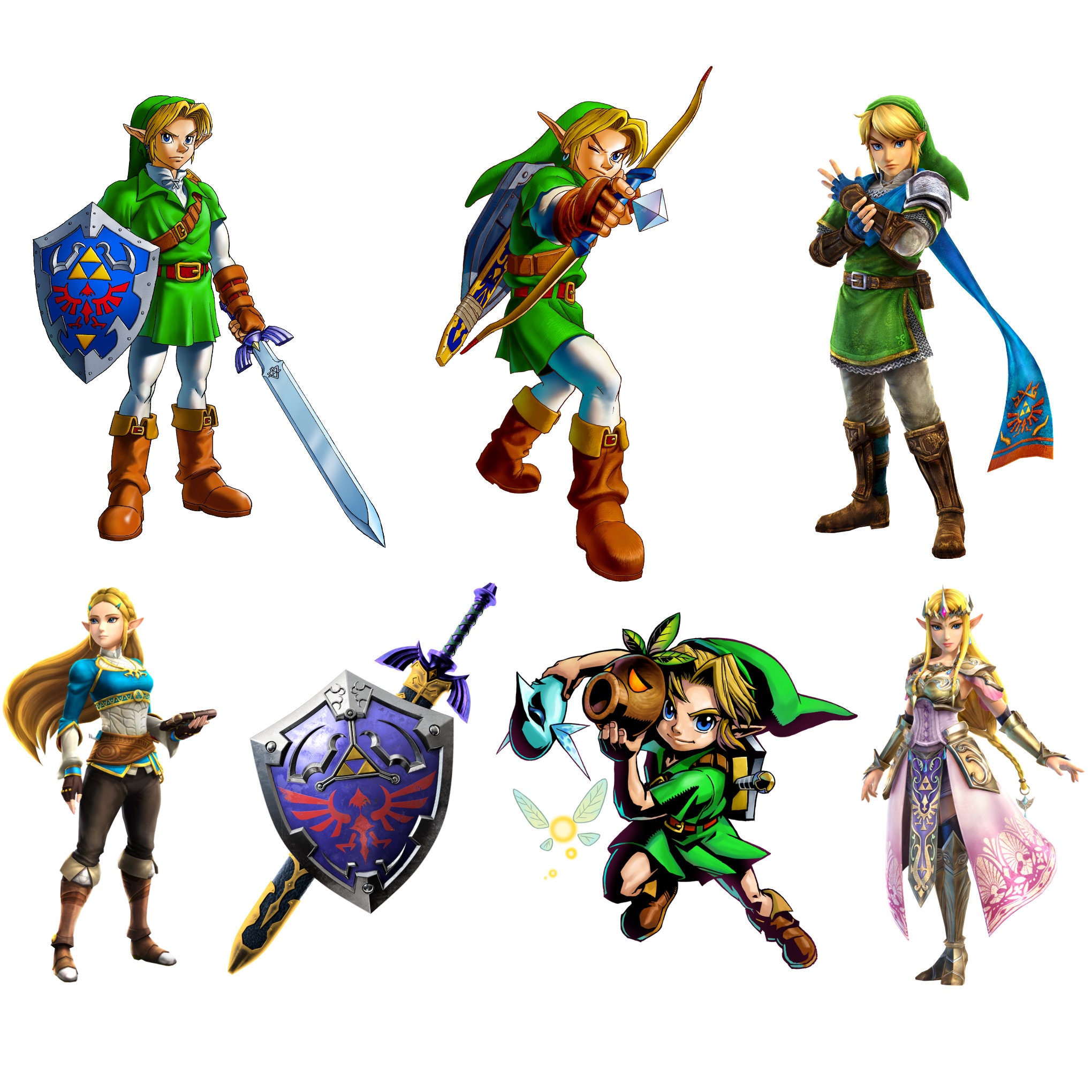 🏹 Zelda Hooded Link  Legendary Hero PNG Sticker Download