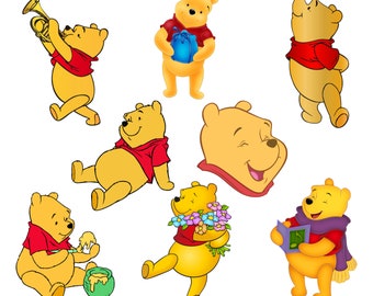 Winnie the pooh png bundle, pooh png, winnie the pooh character, instant download