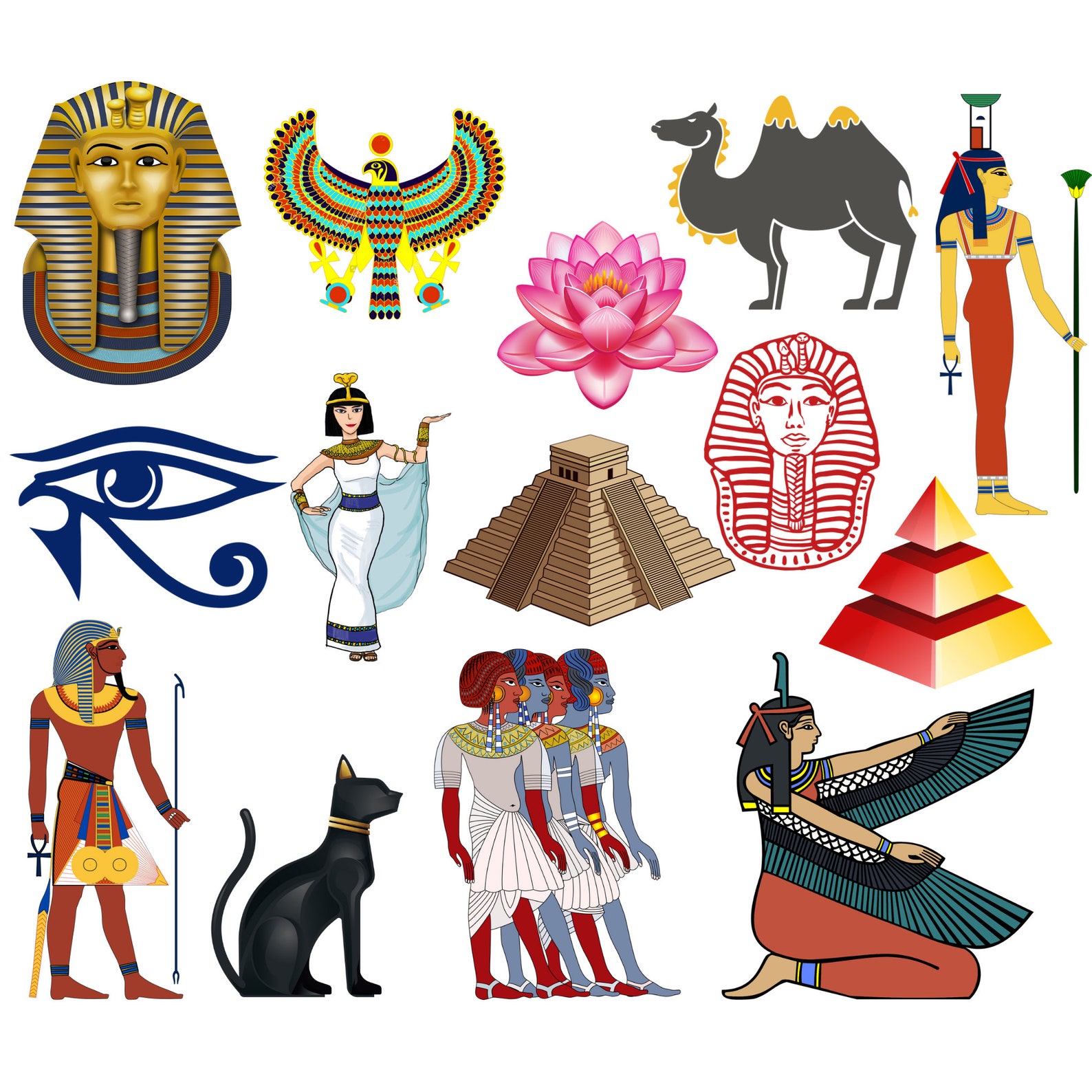 Egyptian Png Bundle, Egyptian Collection, Egyptian Png Symbols ...