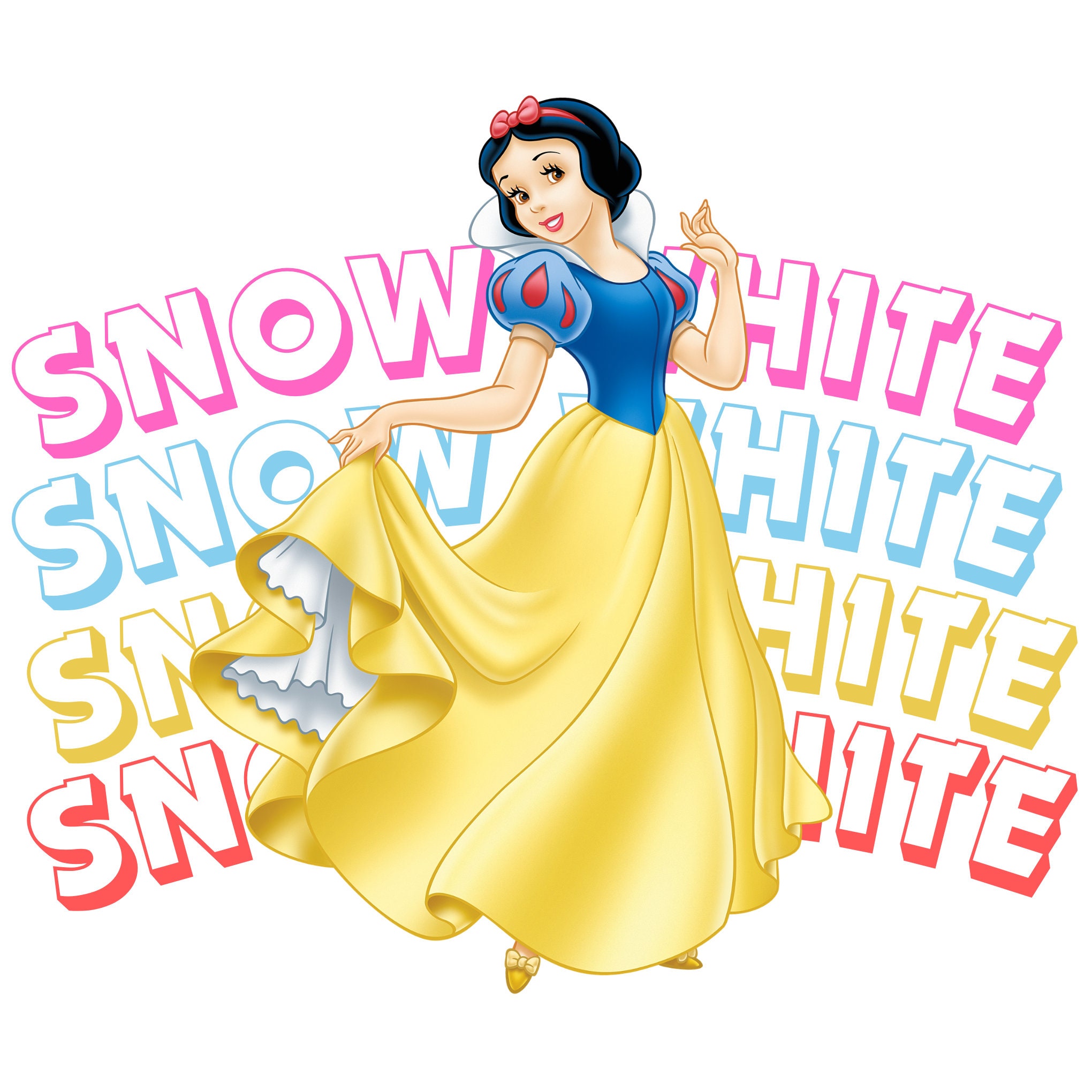 白雪姫のPNGクリップアート、白雪姫の名前デザイン、白雪姫と7人の小人