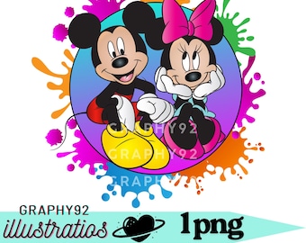 Mickey mouse watercolour background, Minnie mouse png clipart, mickey mouse design, mickey and minnie mouse, minnie valentine's day