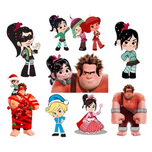Wreck it Ralph png bundle, Vanellope png, vanellope von schweetz clipart, high quality,  instant download