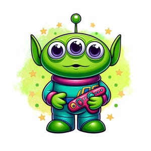 Toy story alien png clipart, alien png, toy story character, instant download