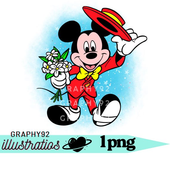 Imágenes prediseñadas de Mickey Mouse, traje de Mickey Mouse