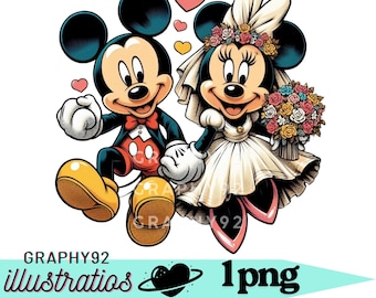 ミッキーマウスとミニーマウスの結婚式、ミッキーマウスのPNGクリップ