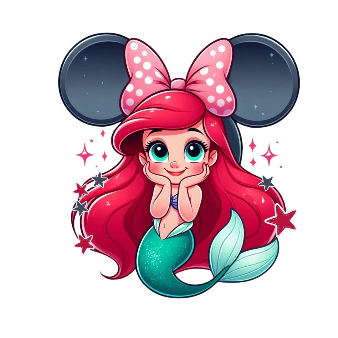 リトル・マーメイド アリエル PNG クリップアート、かわいいアリエルの