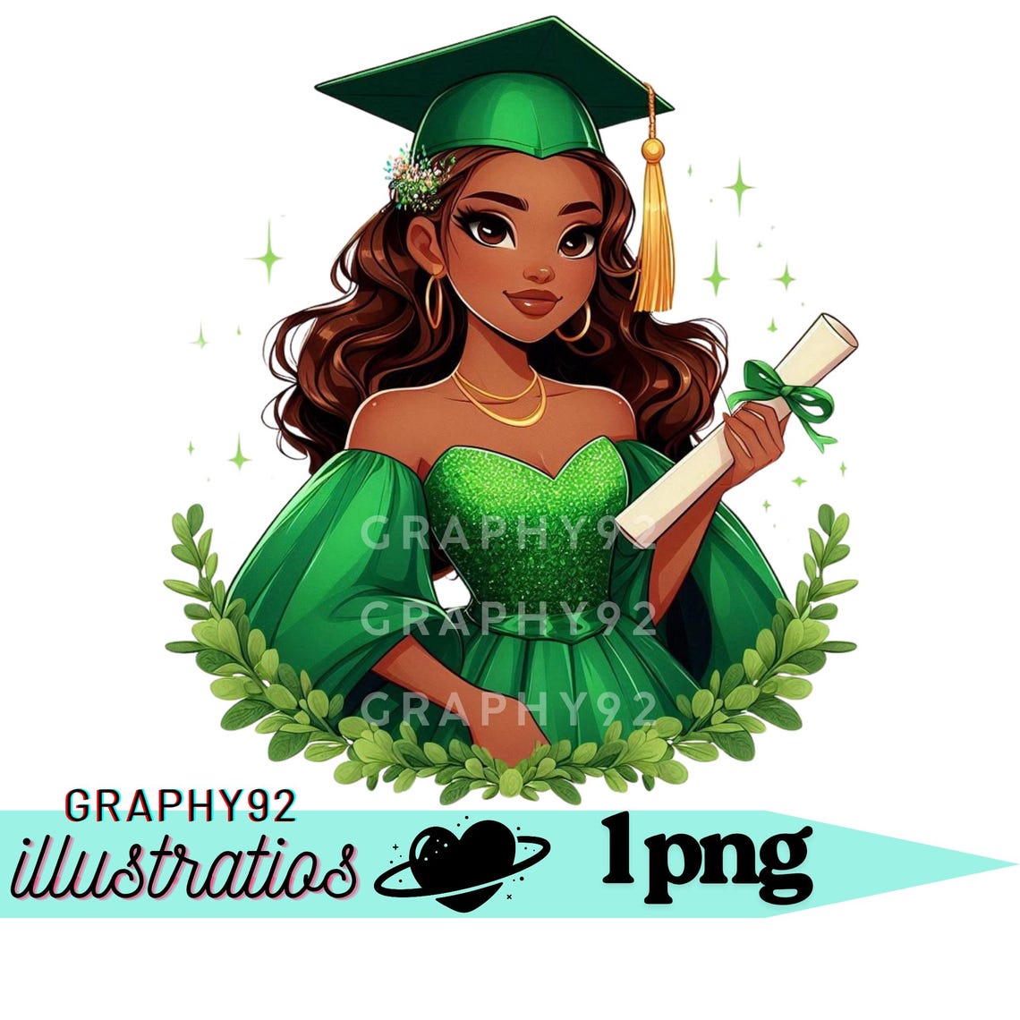 Phd Princess Princess Tiana Graduation Design, Princess Tiana Png Clipart, the ...