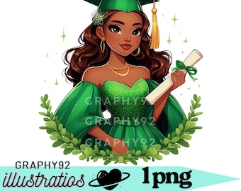 Princess tiana graduation design, Princess tiana png clipart, the princess and the frog, tiana graduate, instant download