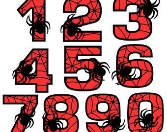 Número de cumpleaños de Spiderman en PNG, PNG de feliz cumpleaños, número de cumpleaños, fuente de Spiderman, descarga instantánea