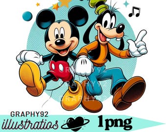 ミッキーマウスとグーフィーのPNGクリップアート、ミッキーマウスのPNG