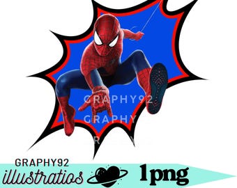 Spiderman png Clip Art, Spiderman Knall Design, Spiderman PNG Bild, sofortiger Download, hohe Qualität