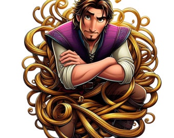 Flynn rider png clipart, tangled prince png, rapunzel prince, tangled character, instant download