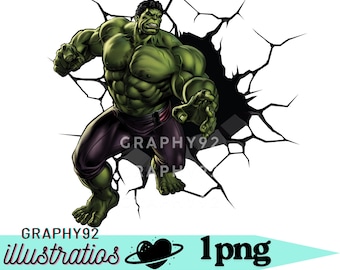 Hulk png Clipart, Superhelden PNG, Hulk PNG Bundle, Hulk Shirt Design, sofortiger Download