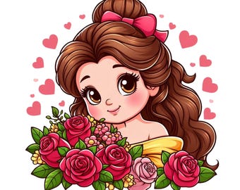 Princess Belle Png Clipart, Belle Mouse Ear, Beauty and the Beast ...