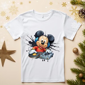 Mickey mouse dj png clipart, dj mickey mouse, mickey mouse music, instant download image 3