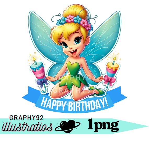 ティンカーベルの誕生日デザイン、ティンカーベルのPNGクリップアート