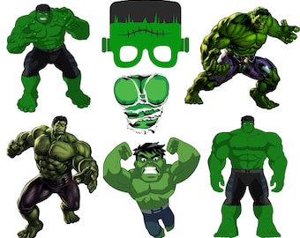 Hulk png bundle, hulk png clipart set, hulk package, super hero png, high quality,  instant download