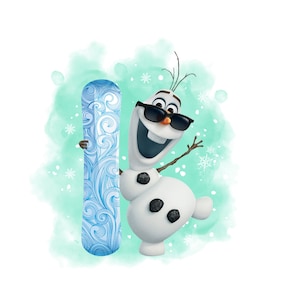 Frozen Olaf watercolor background, olaf png clipart, olaf png, instant download