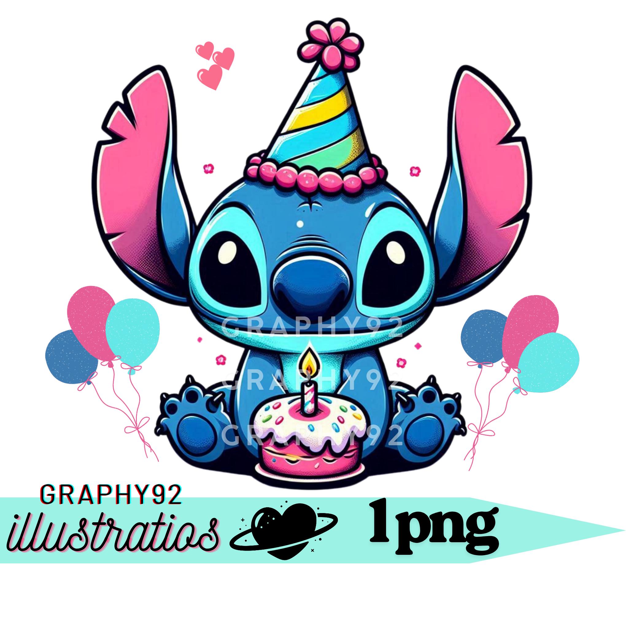スティッチの誕生日、スティッチのPNGクリップアート、リロ
