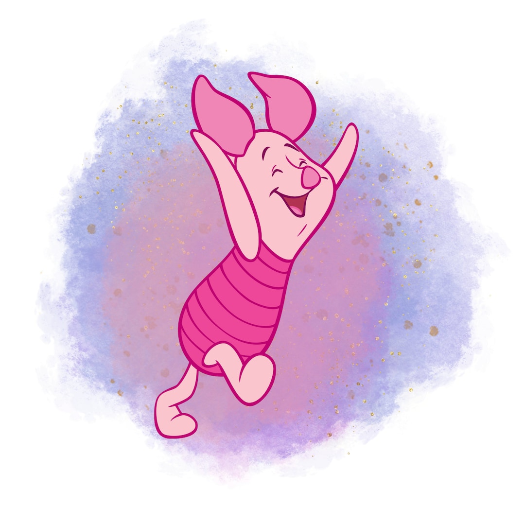 Piglet Watercolour Background, Winnie the Pooh Character, Piglet Png ...